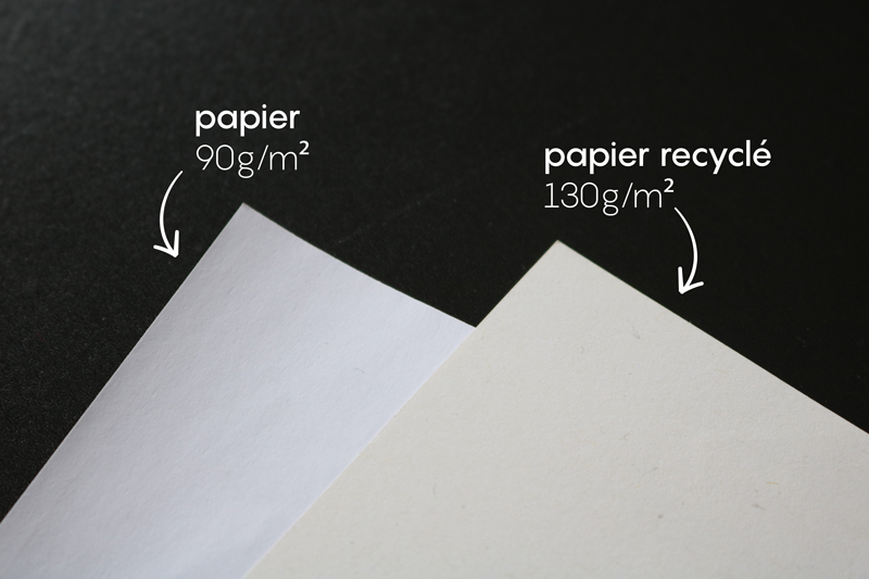 Flyer papier offset couleur, impression encre blanche pas cher