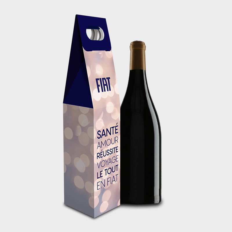 Coffret emballage pour bouteille de vin original | Fêtes de fin d'année