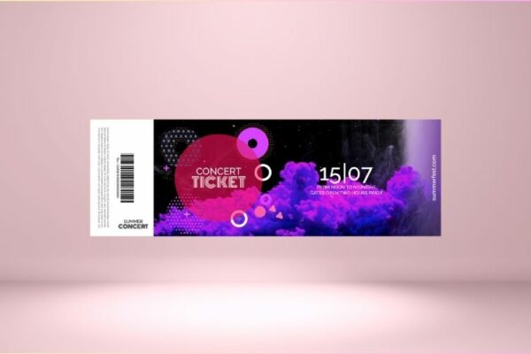 billet-ticket de concert